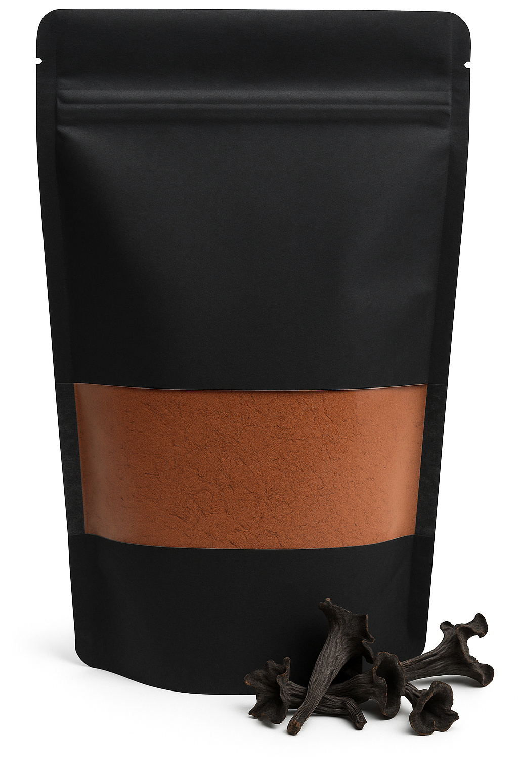 Trinkschokolade "Forest Noir" mit Herbsttrompete (Craterellus cornucopioides) | 100g